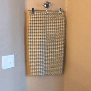 Zara geometric pencil skirt